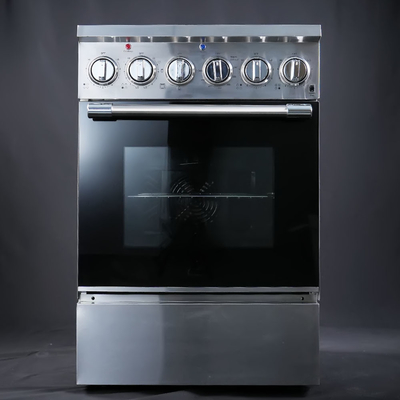 مقعد كهربائي متفرّد 24' 4 عنصر موقد كهربائي مع فرن 80L / 2.8 Cu.Ft