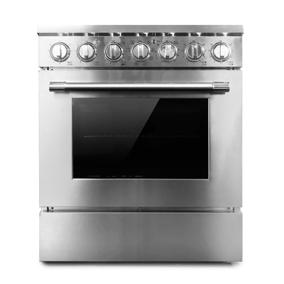 الموقد الكهربائي مع الفرن 30 بوصة المدى الكهربائي المستقل 124L / 4.4 Cu.Ft 12kW